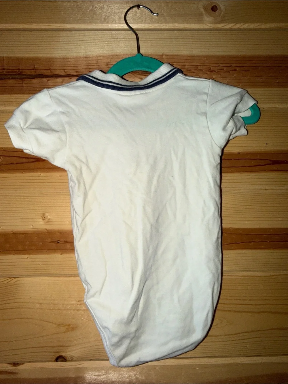 OshKosh B'gosh White Baby Polo Onesie